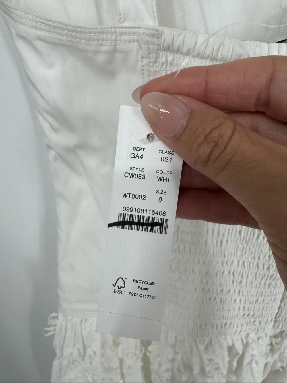 NWT J. Crew Collection Drop-waist Dress Embroidered Poplin Skirt White Size 6